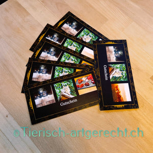 Geschenkgutschein-Code Tierisch-artgerecht